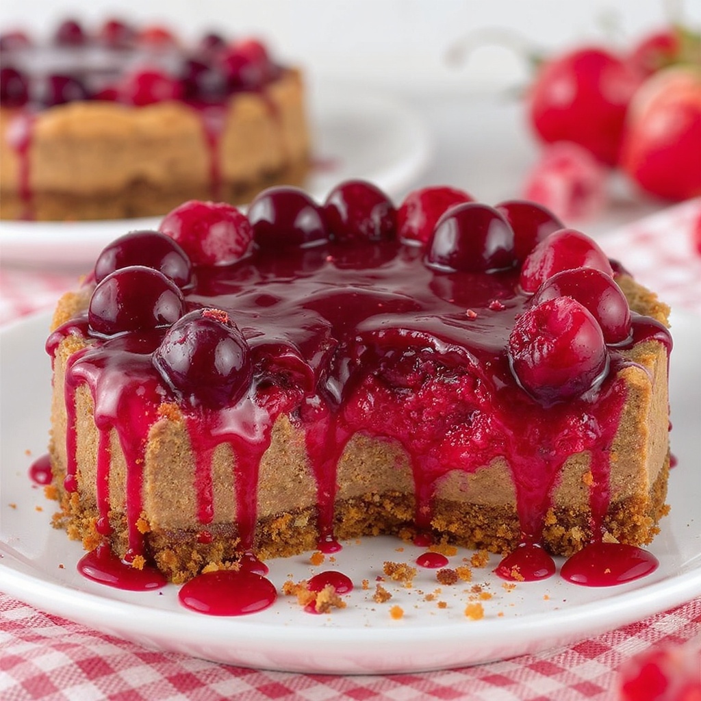 Chocolate Cherry Cheesecake