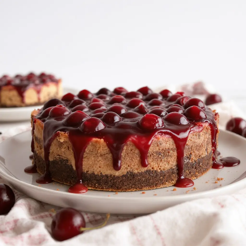 Chocolate Cherry Cheesecake