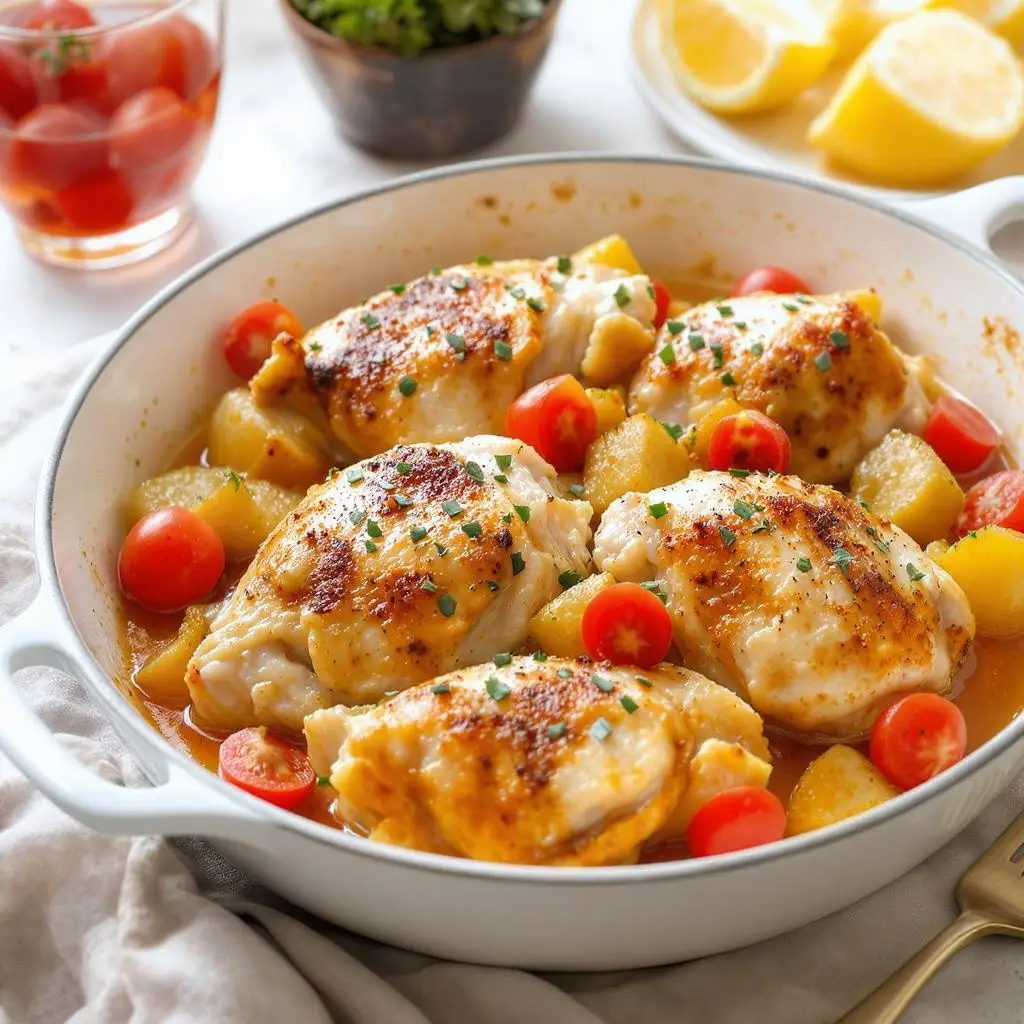 Oven-Baked Chicken Thighs