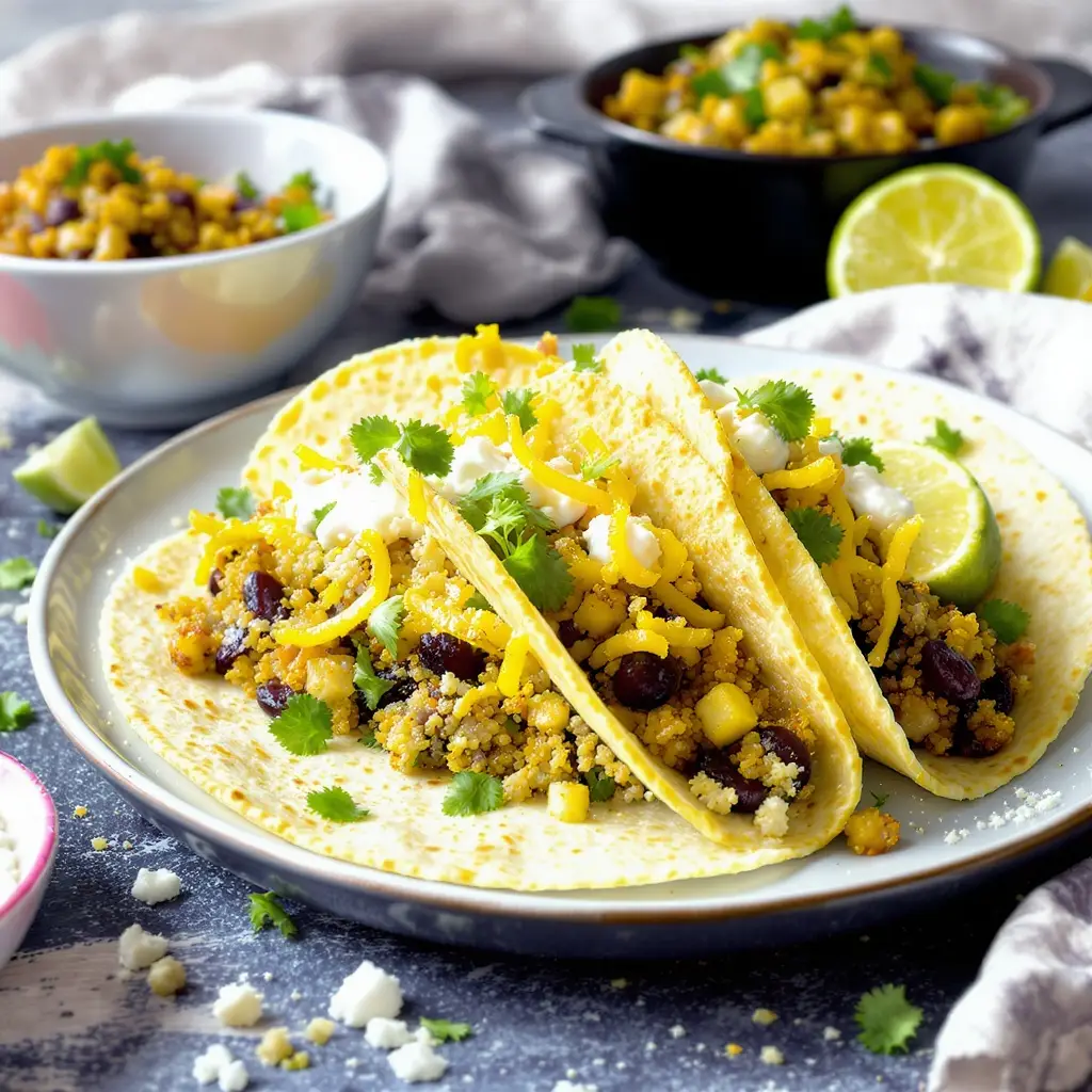 Quinoa Black Bean Tacos