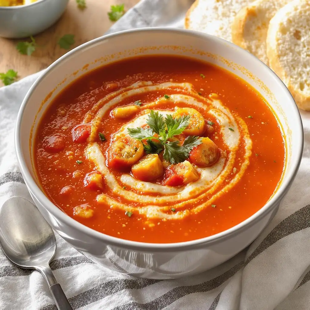 ROASTED TOMATO BASIL SOUP