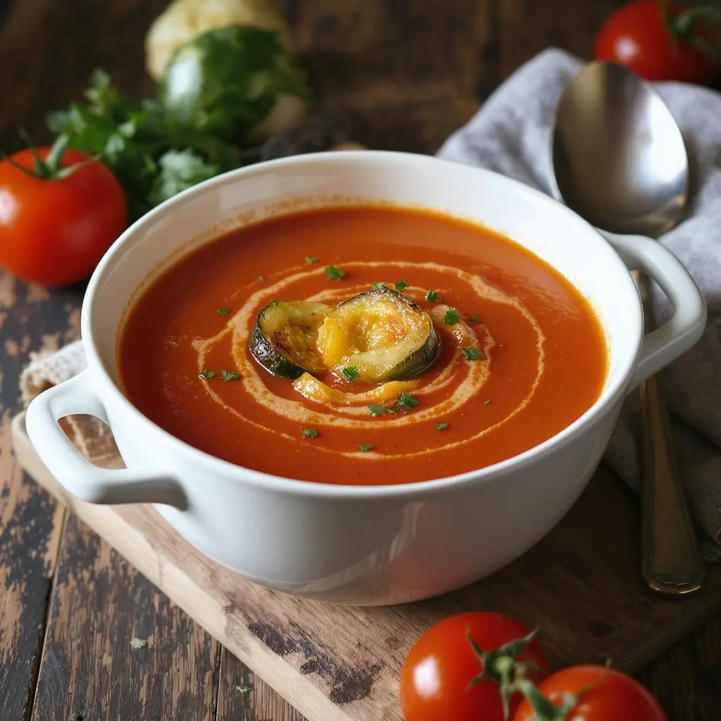 ROASTED TOMATO BASIL SOUP