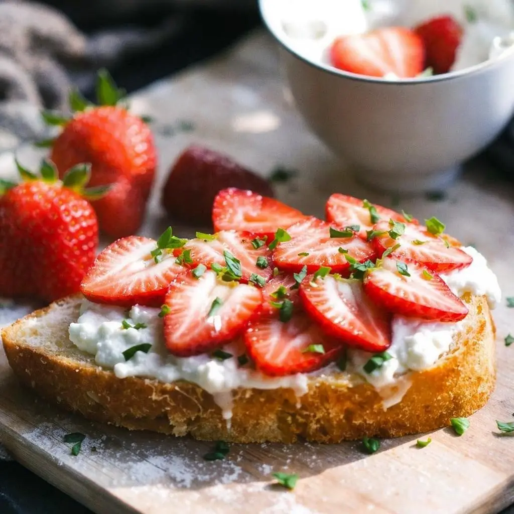Strawberry-Ricotta Bruschetta