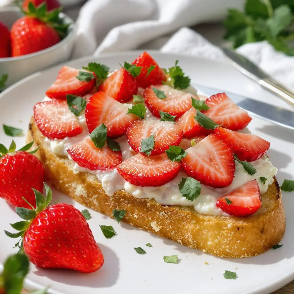 Strawberry-Ricotta Bruschetta