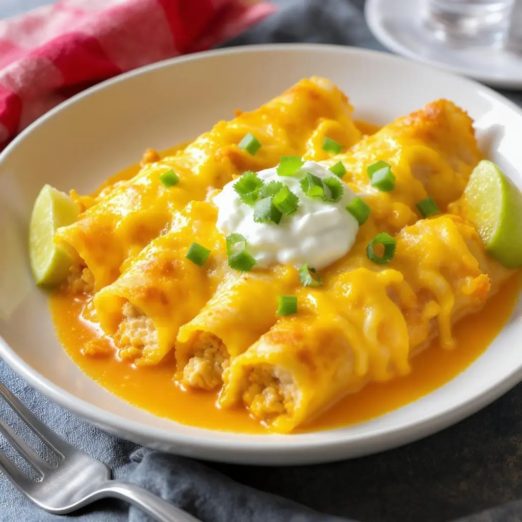 cheesy chicken enchiladas