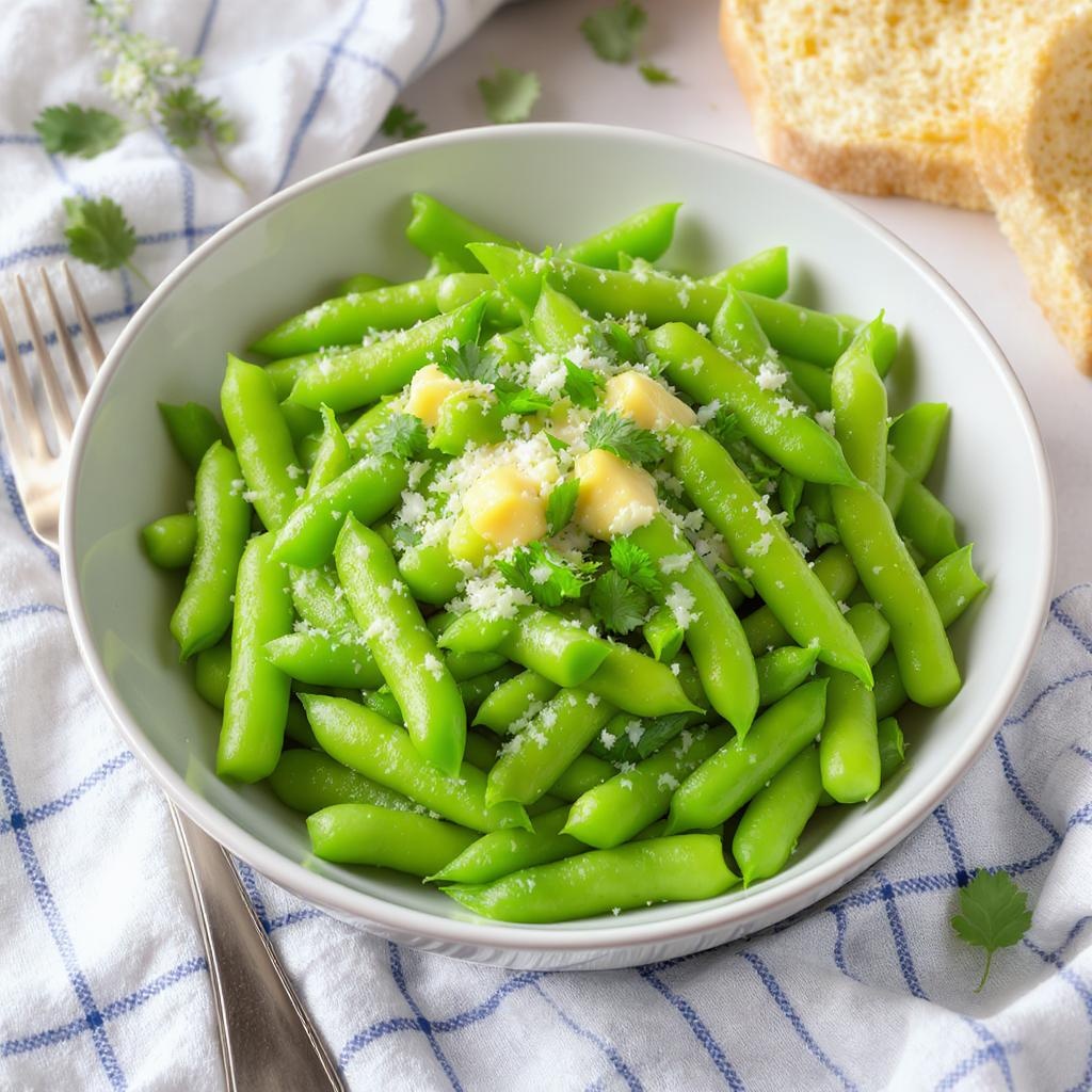 cheesy green beans