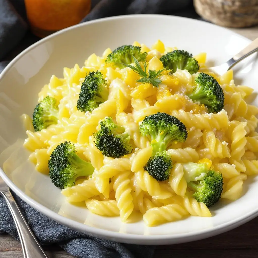 cheesy orzo broccoli