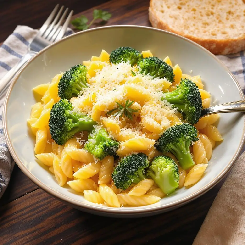 cheesy orzo broccoli