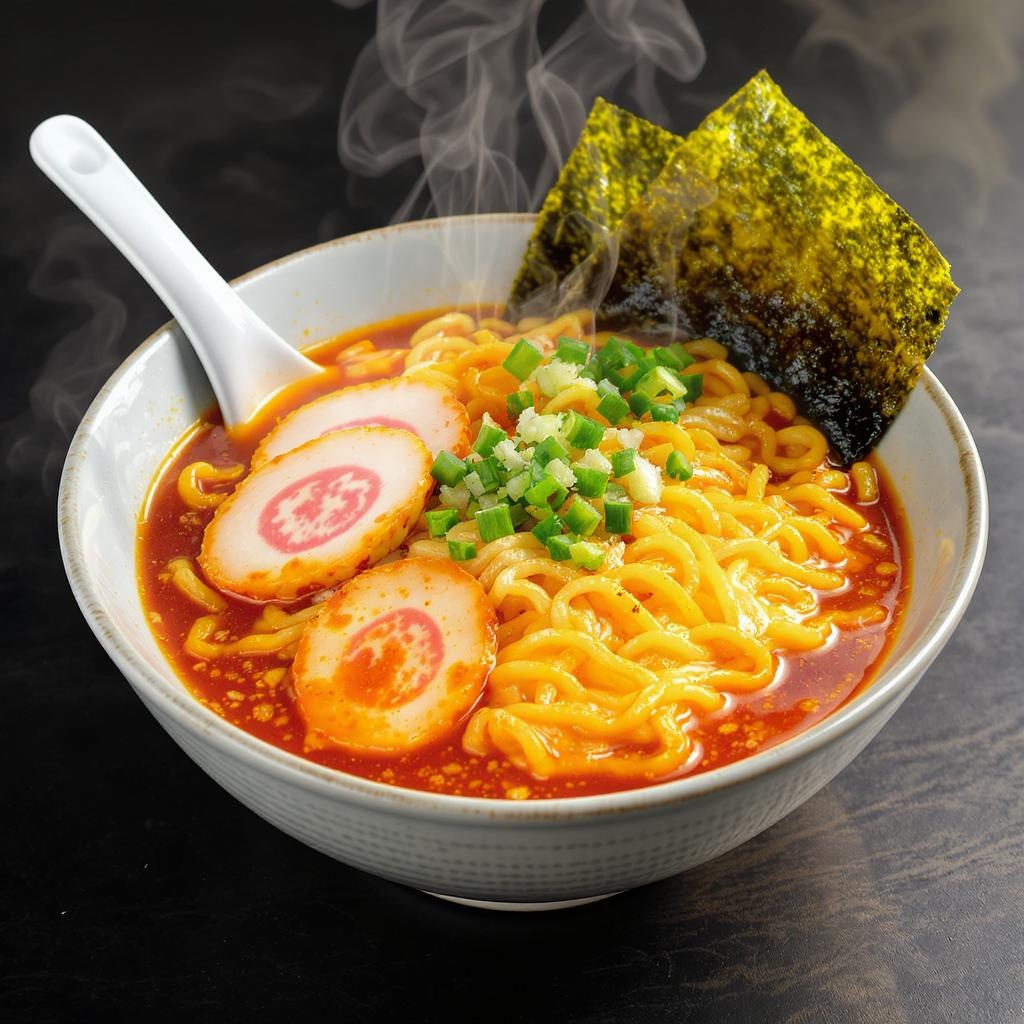 cheesy spicy ramen