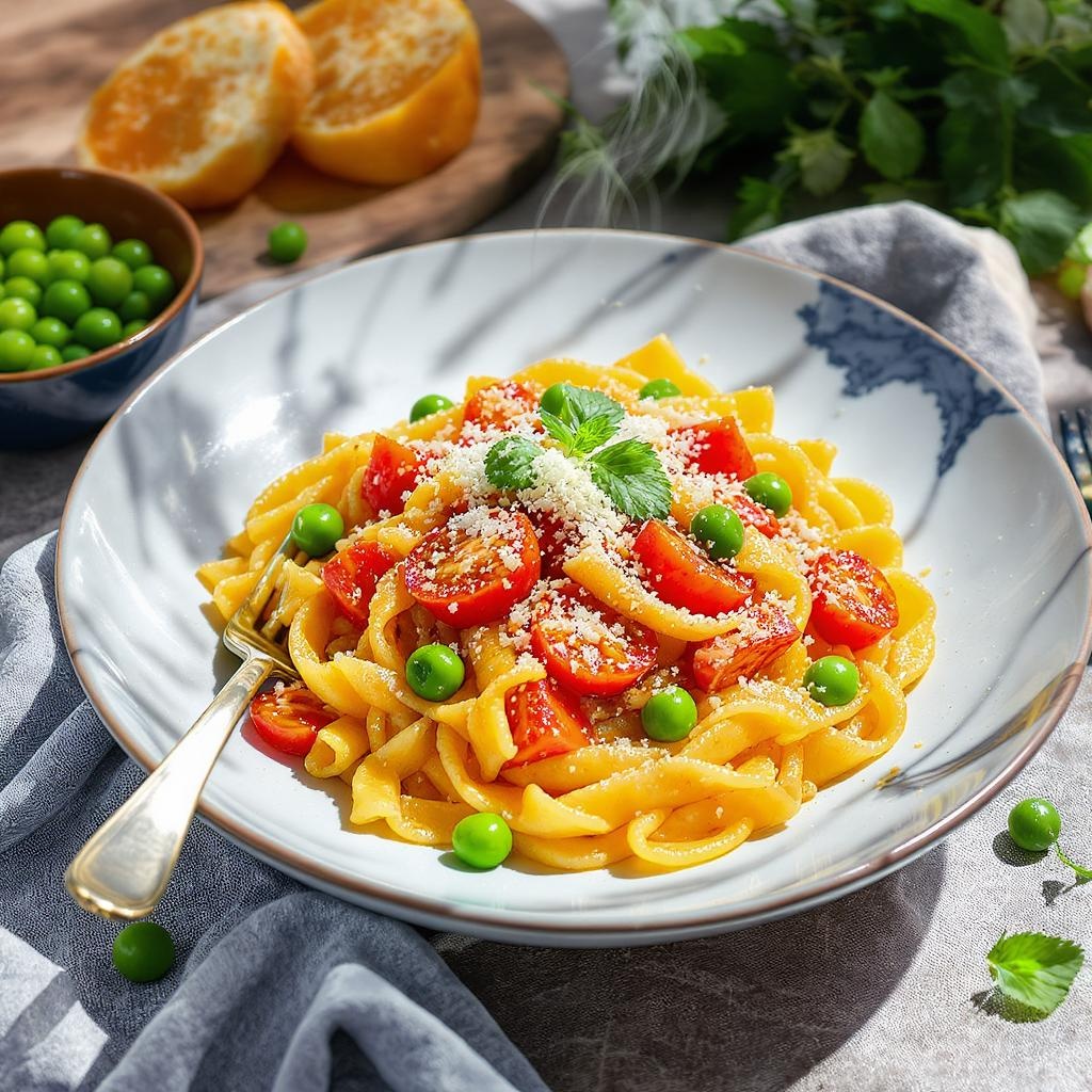 pasta with peas