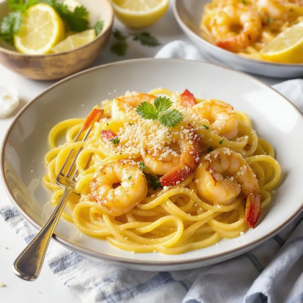 shrimp lemon pasta