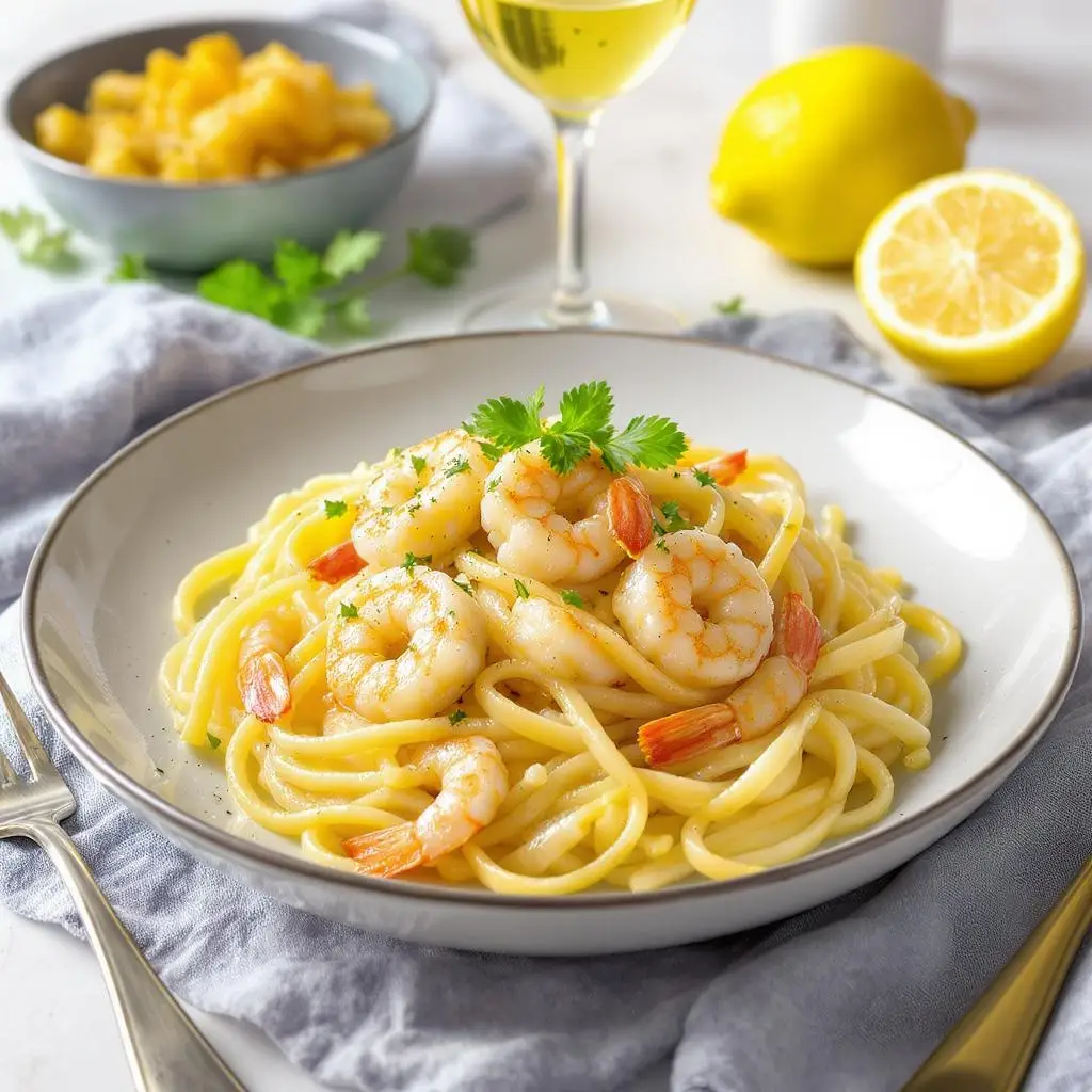 shrimp lemon pasta