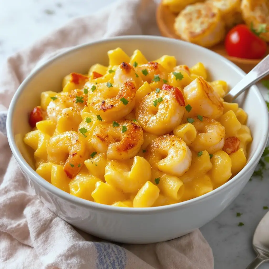 shrimp mac and cheese