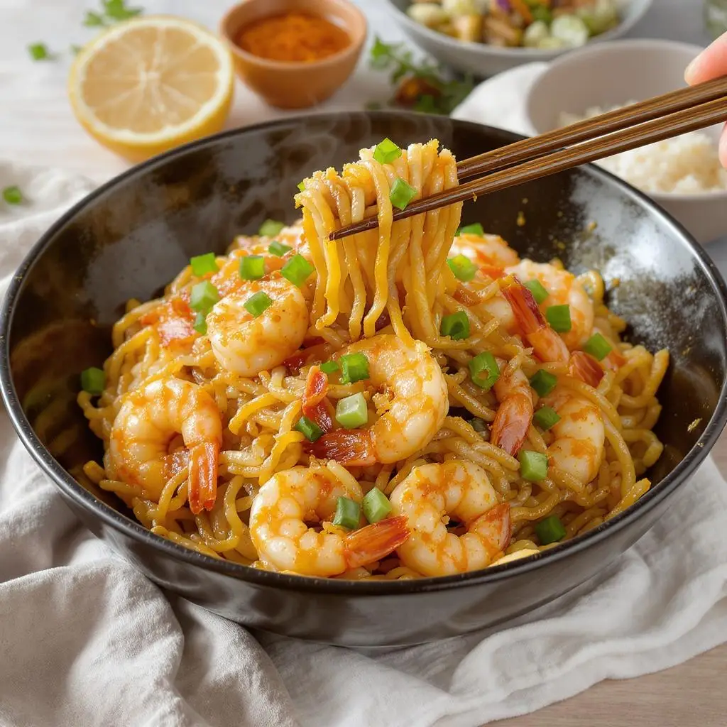 shrimp yakisoba