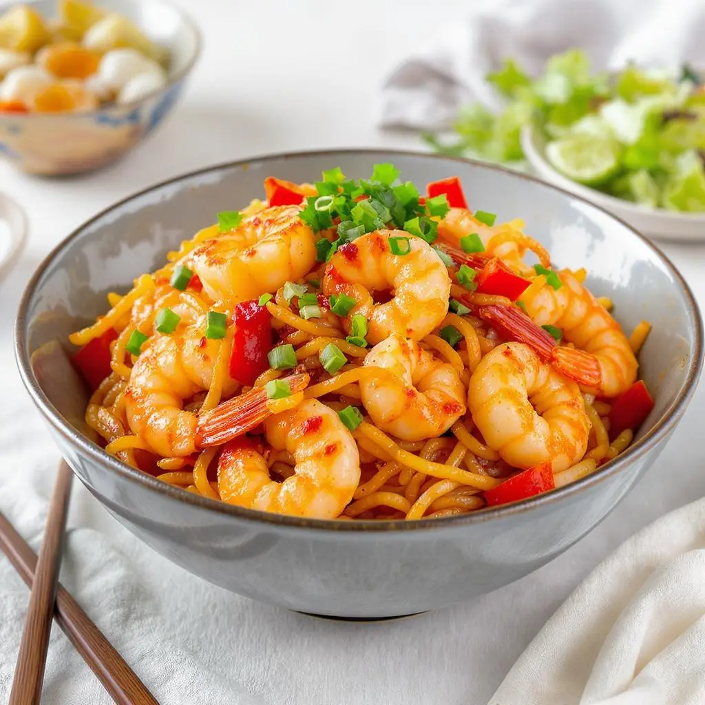 shrimp yakisoba