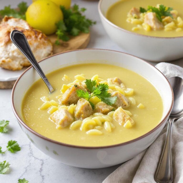 Lemony Chicken & Orzo Soup Recipe
