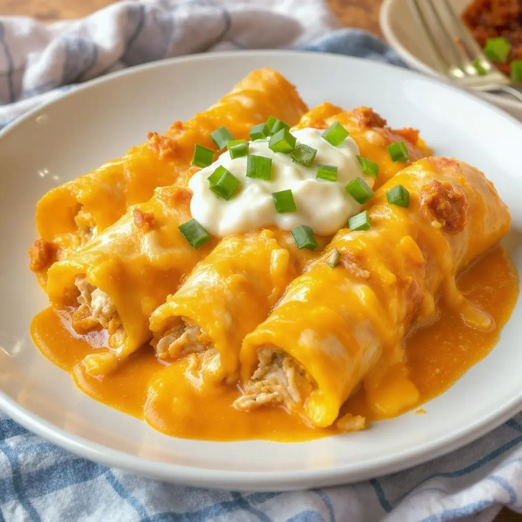 cheesy chicken enchiladas Recipe