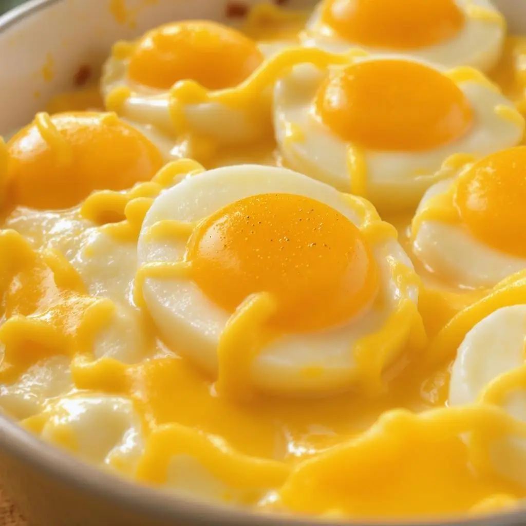cheesy eggs Recipe