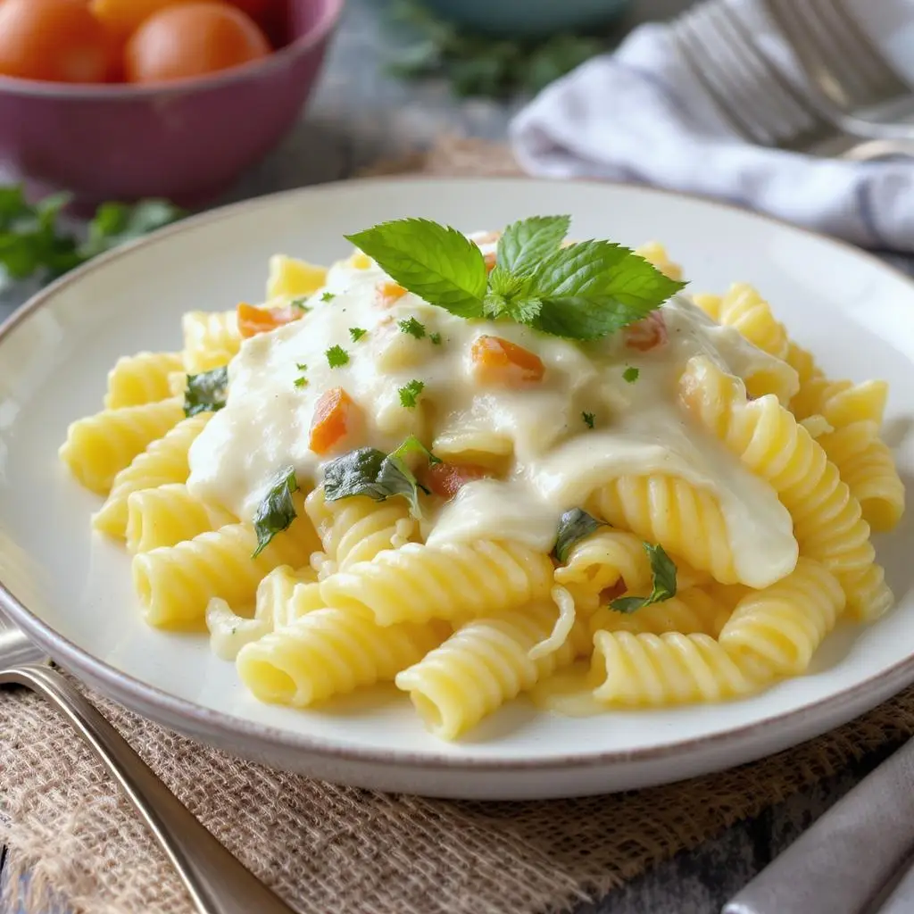 easy pasta alfredo Recipe