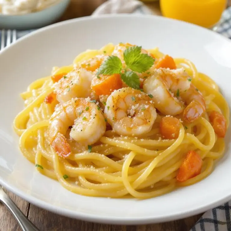 shrimp lemon pasta Recipe
