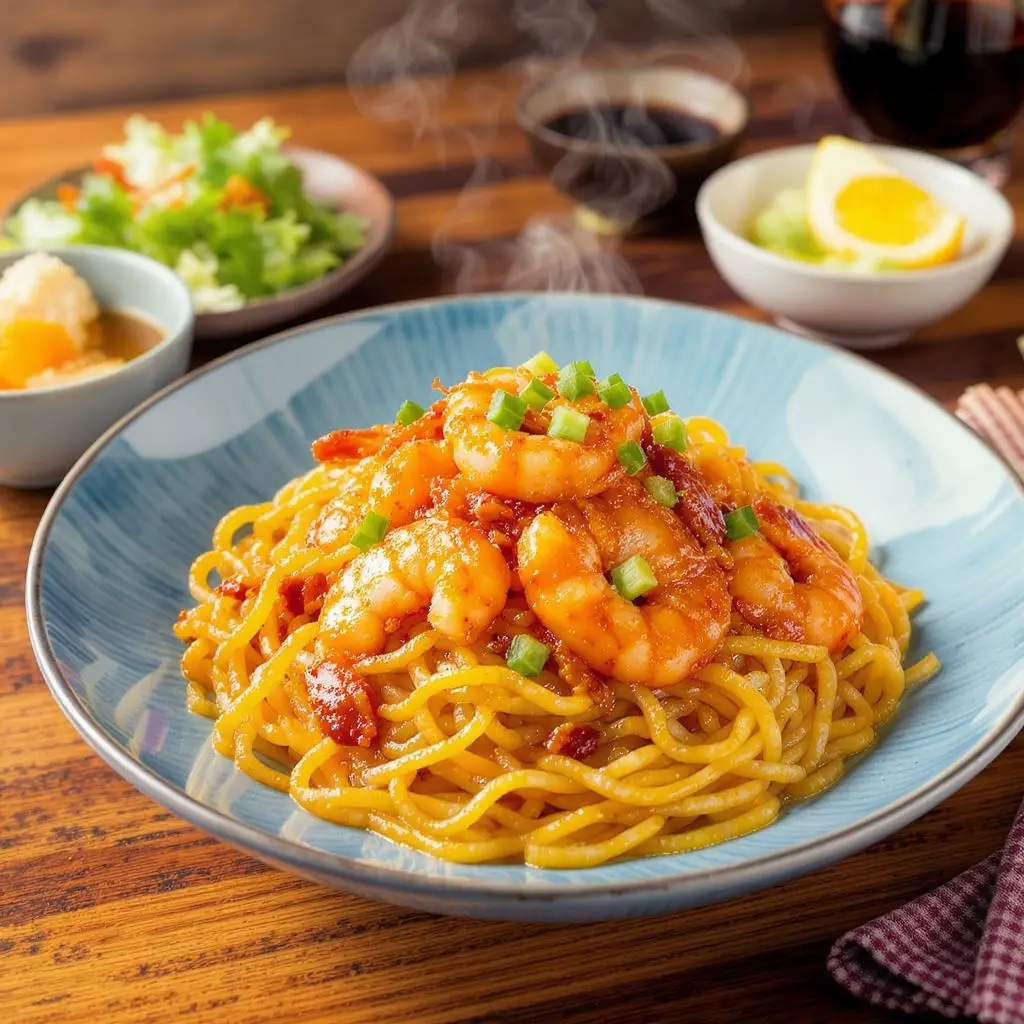 shrimp yakisoba Recipe