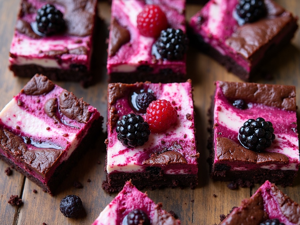 Blackberry Cheesecake Brownies