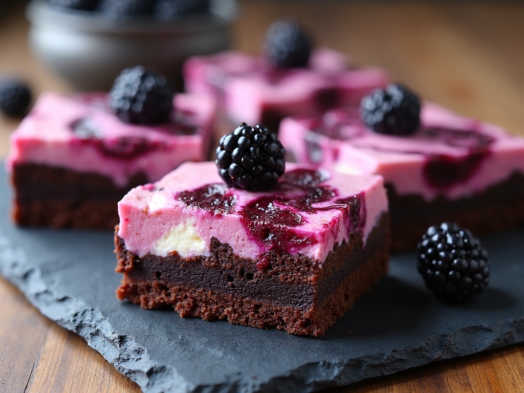 Blackberry Cheesecake Brownies