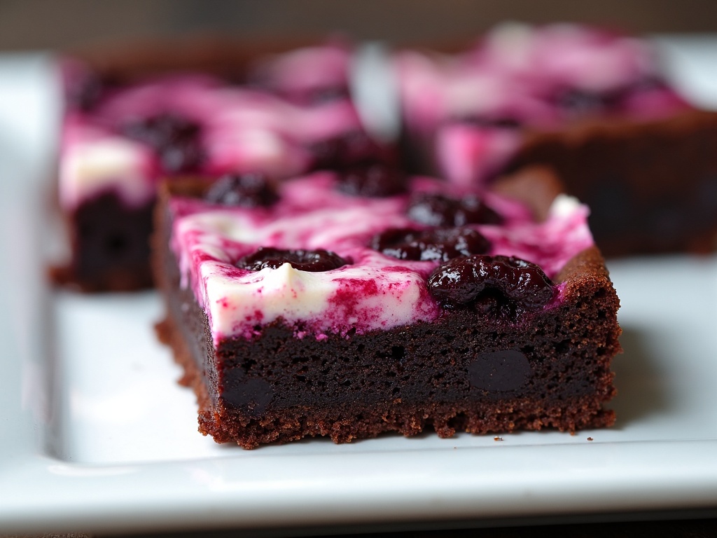 Blackberry Cheesecake Brownies