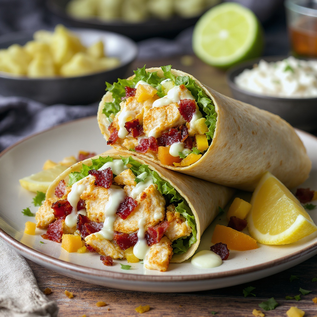 Chicken Bacon Ranch Wraps Recipe