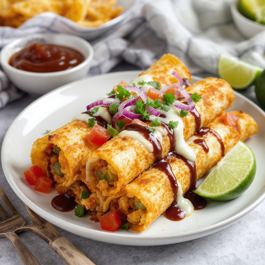 Vegan Air Fryer Taquitos