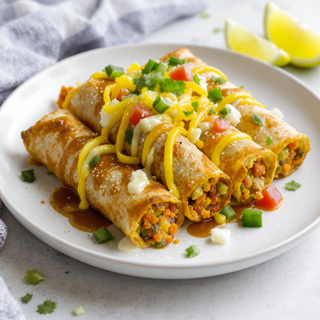 Vegan Air Fryer Taquitos