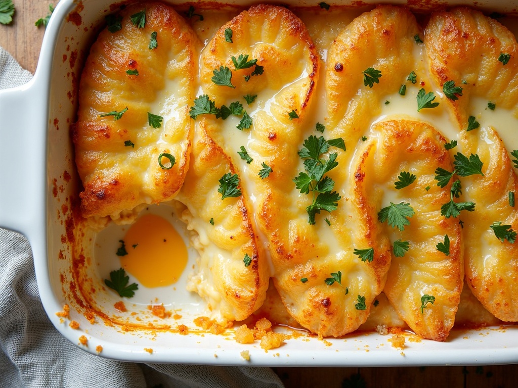 cheesy oven potatoes