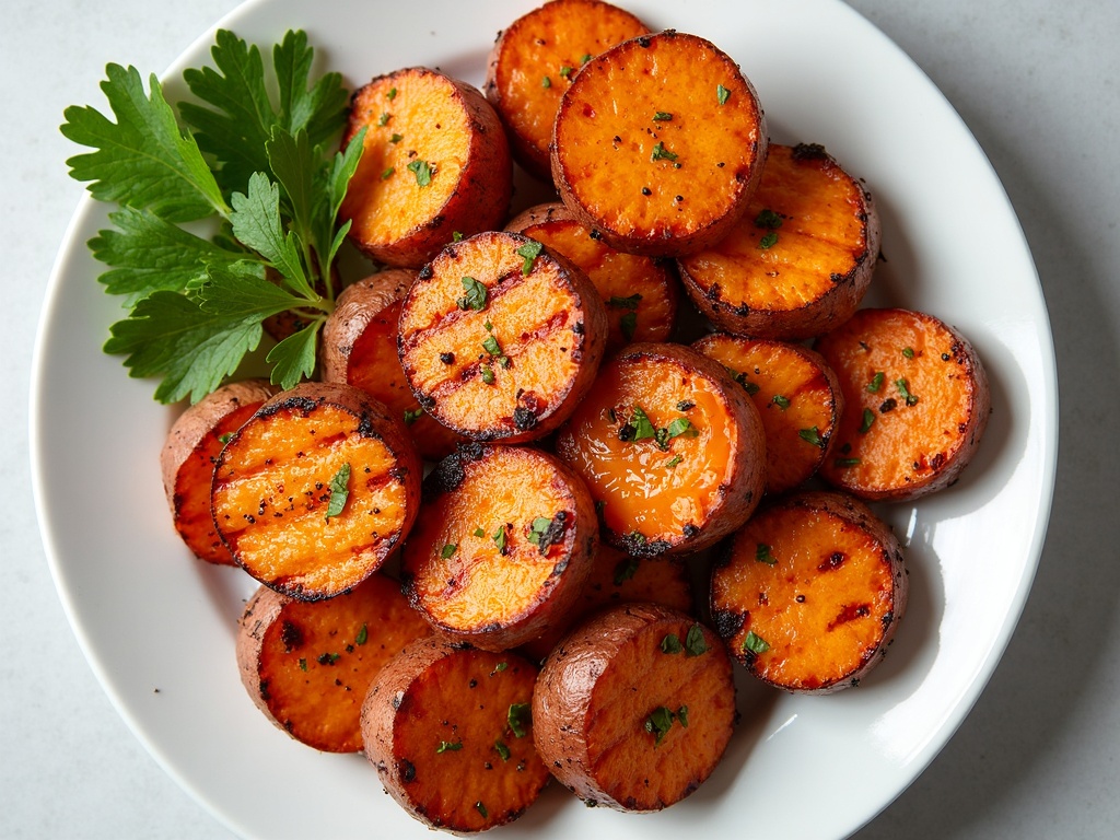 grilled sweet potatoes