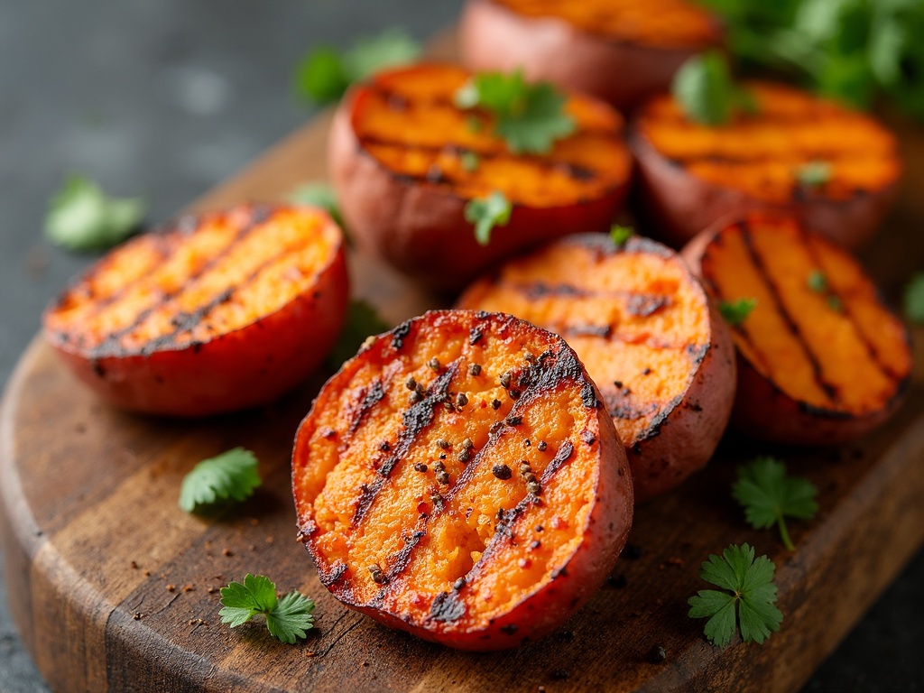 grilled sweet potatoes