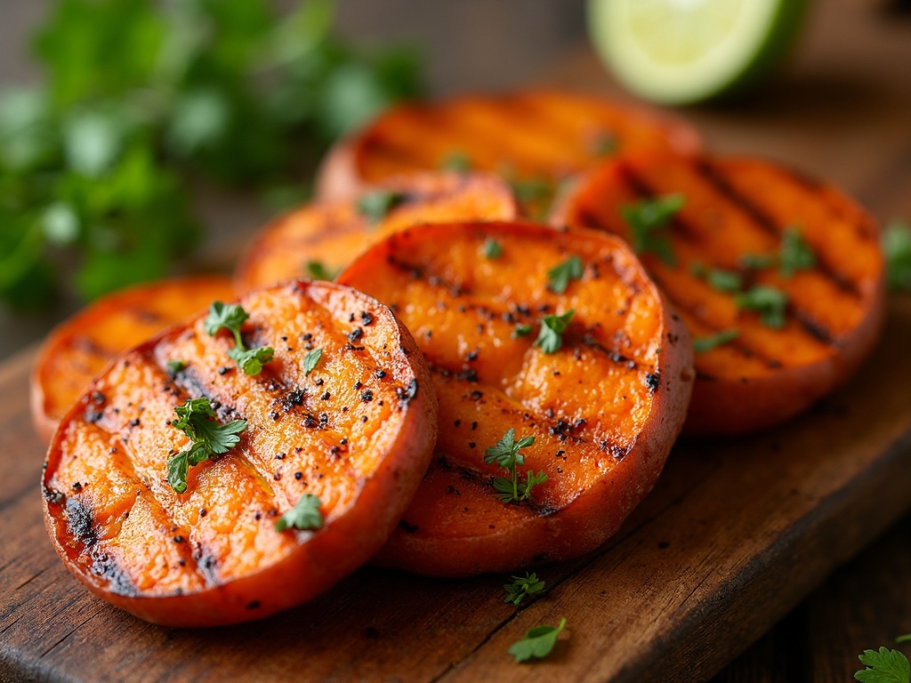 grilled sweet potatoes