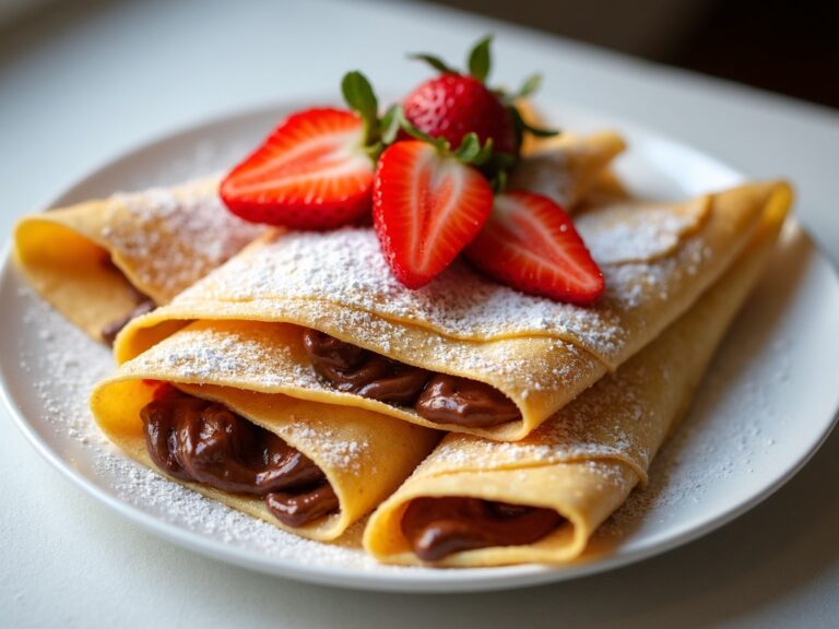 Nutella Crepes with Strawberries-1