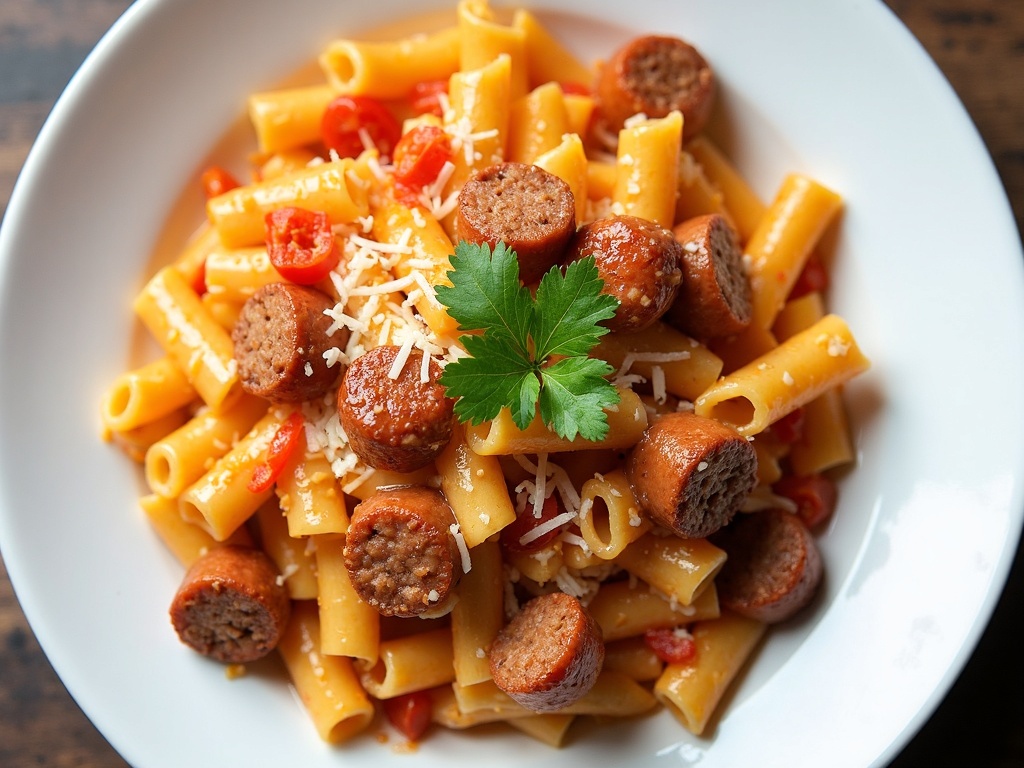 cheesy sausage pasta