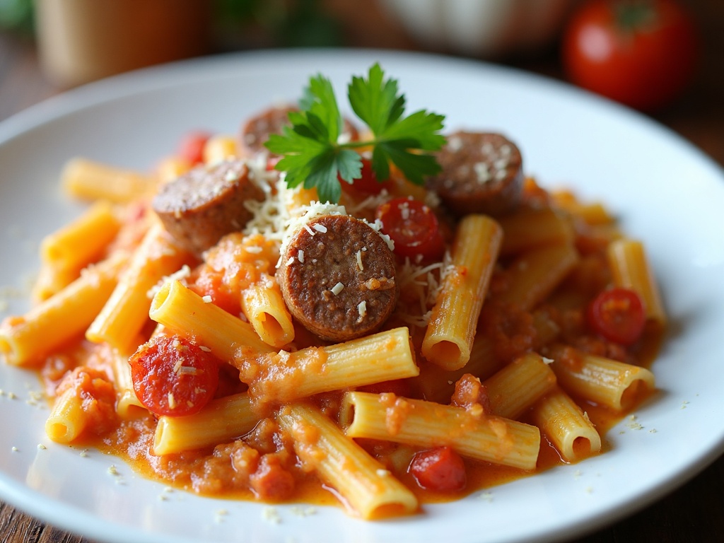cheesy sausage pasta