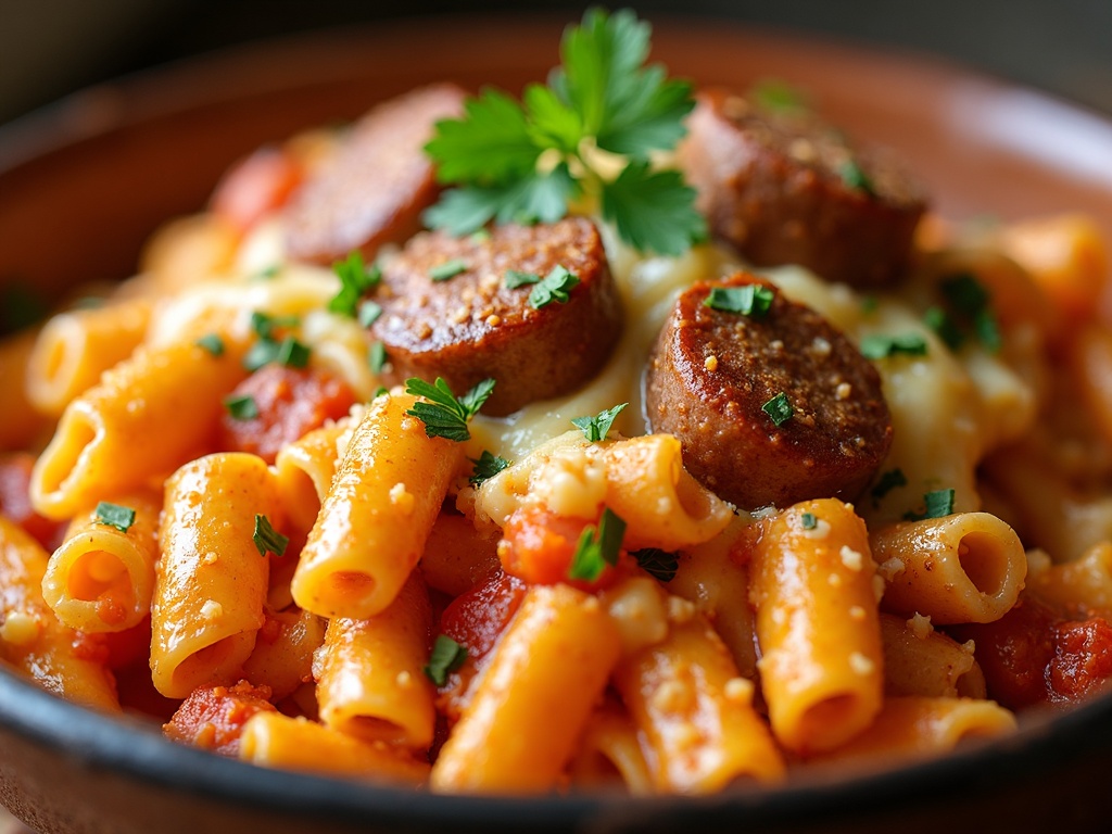 cheesy sausage pasta