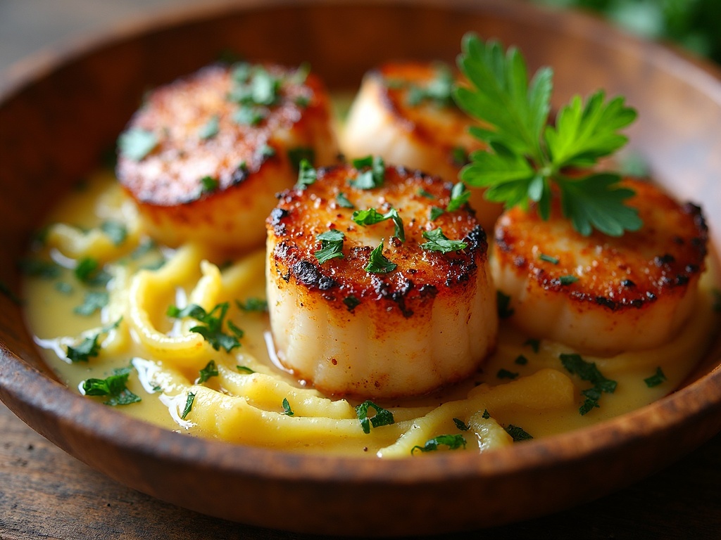grilled scallops