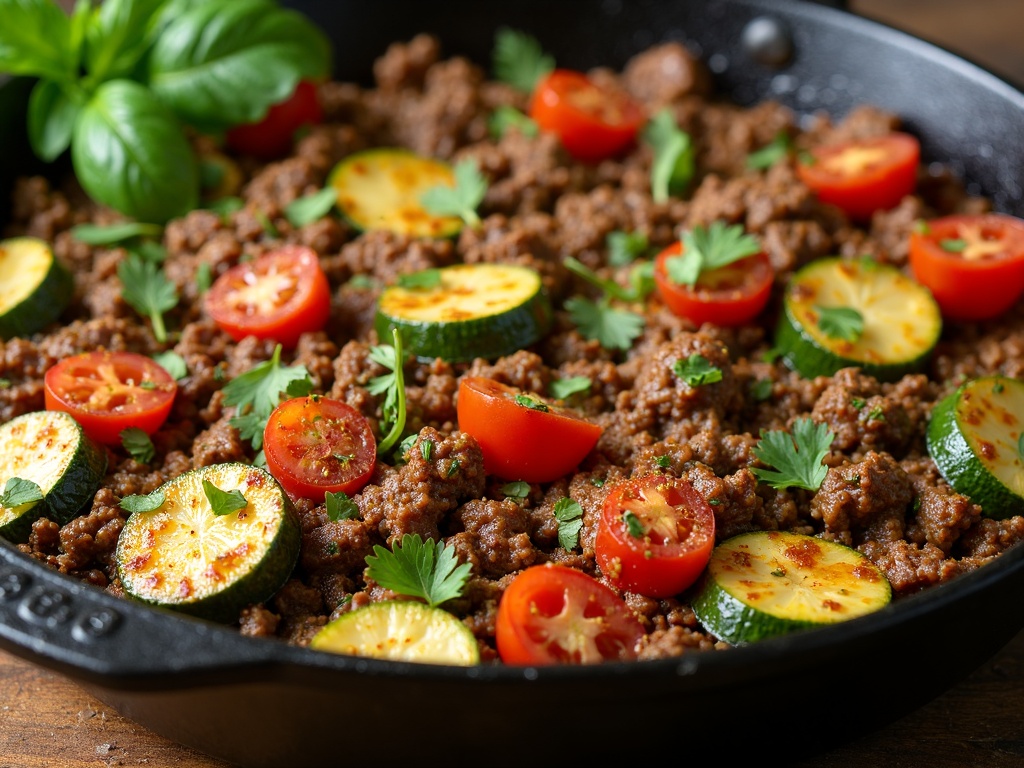 ground beef zucchini recipe-1