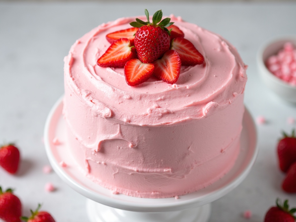 pink cake