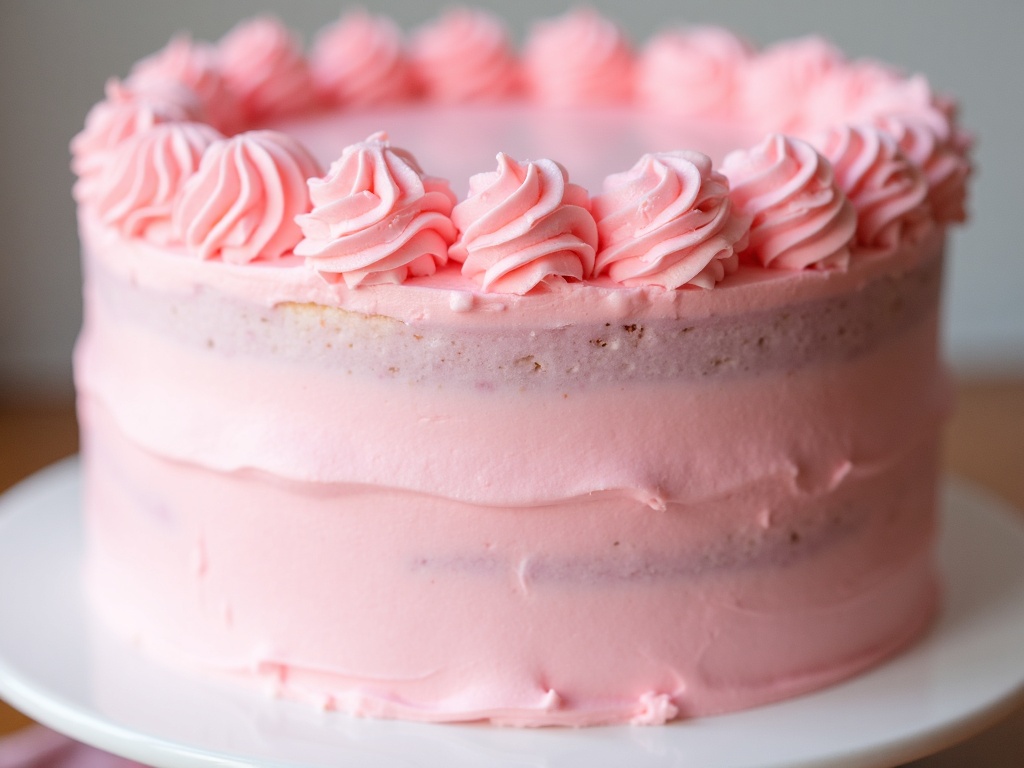 pink cake
