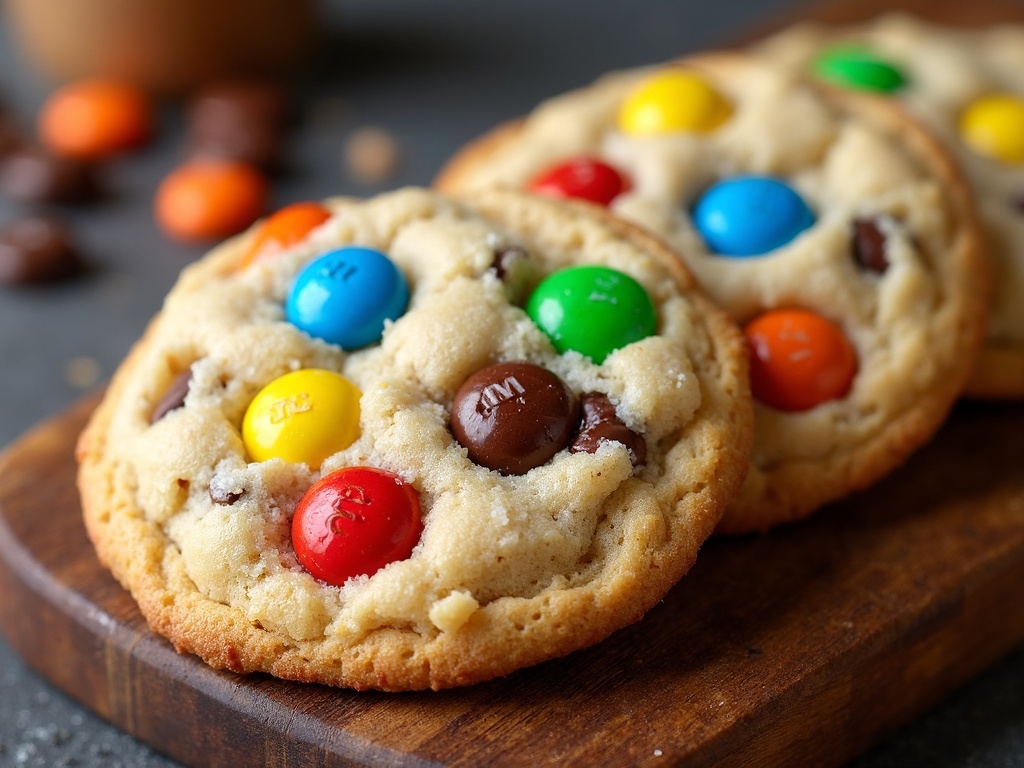 m&m cookies-1